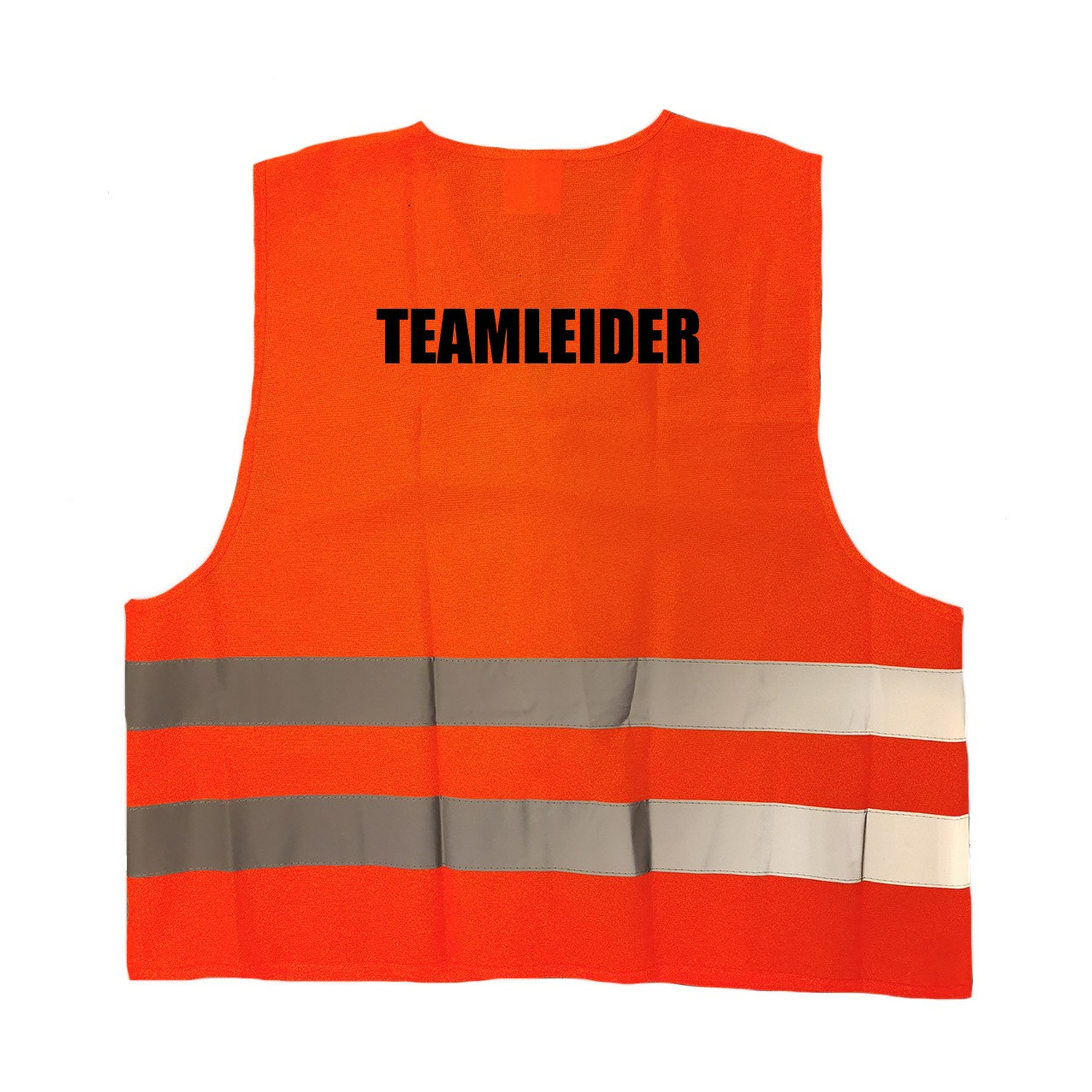 Oranje veiligheidshesje teamleider werkkleding voor volwassenen