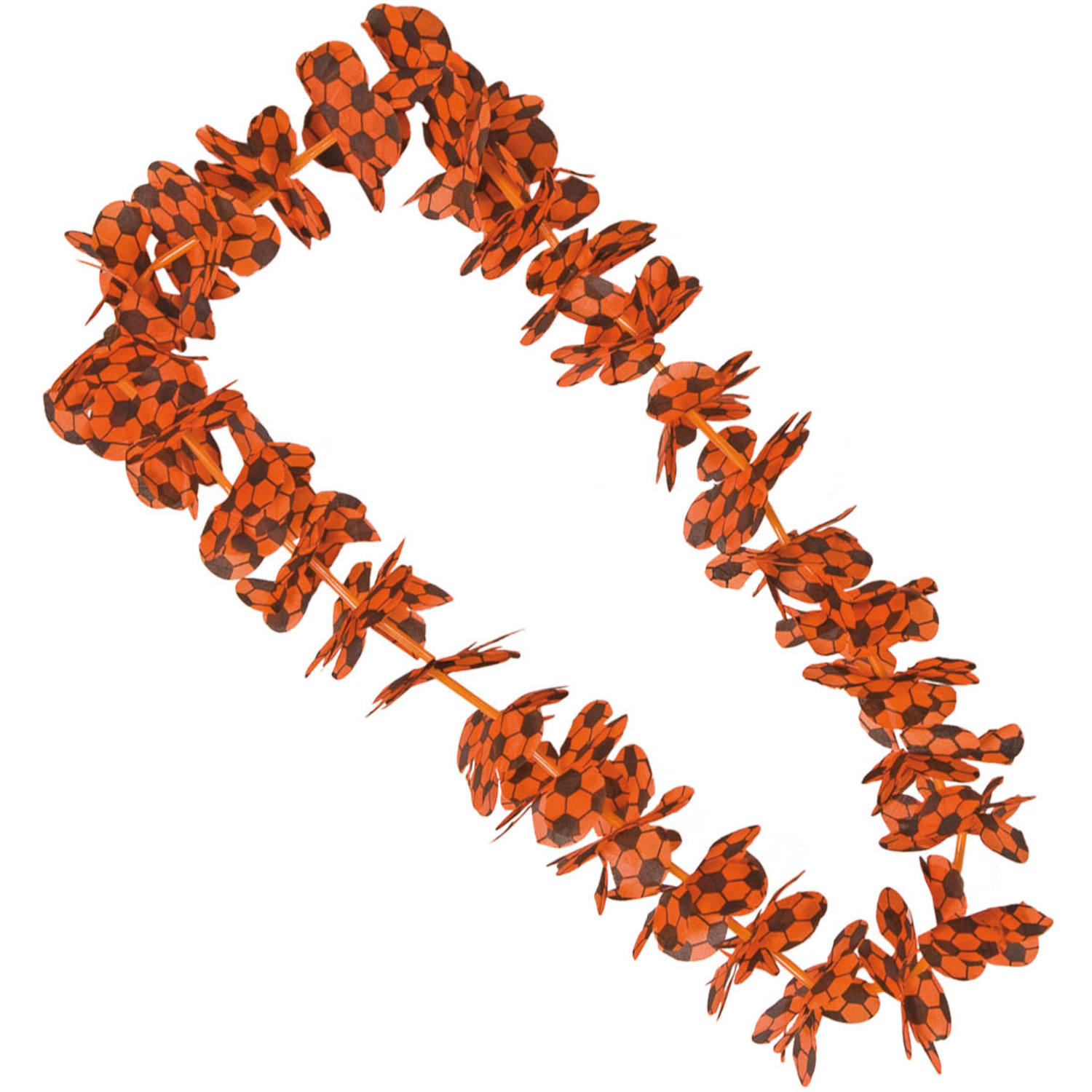 Oranje voetbal hawaii krans-slinger