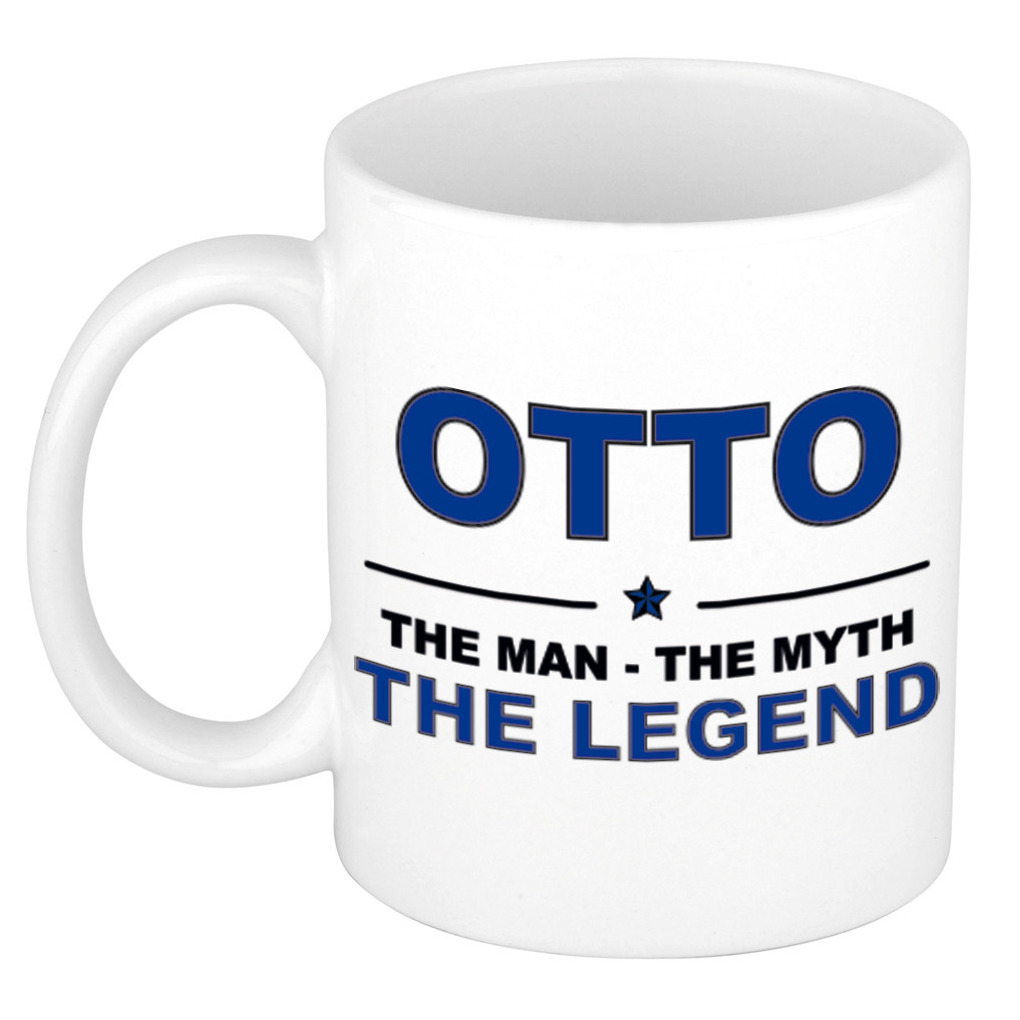Otto The man, The myth the legend verjaardagscadeau mok-beker keramiek 300 ml