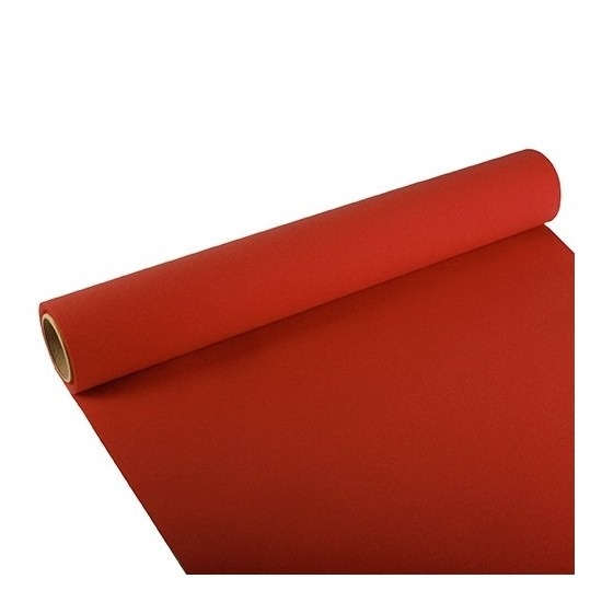 Papieren tafelloper rood 300 x 40 cm