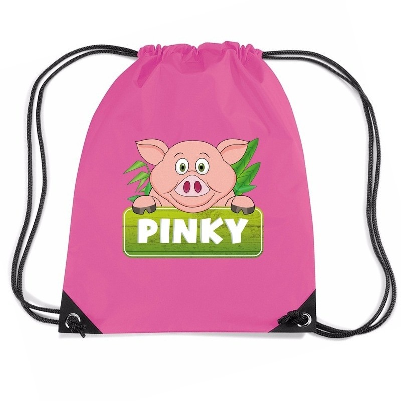 Pinky the Pig varkens rugtas-gymtas roze voor kinderen