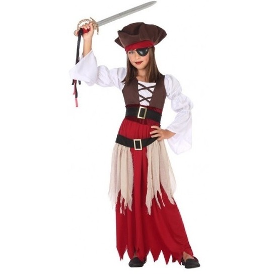 Piraten verkleed kostuum-jurk voor meisjes