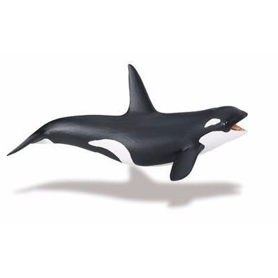 Plastic dieren orka-zwaardwalvis 17 cm