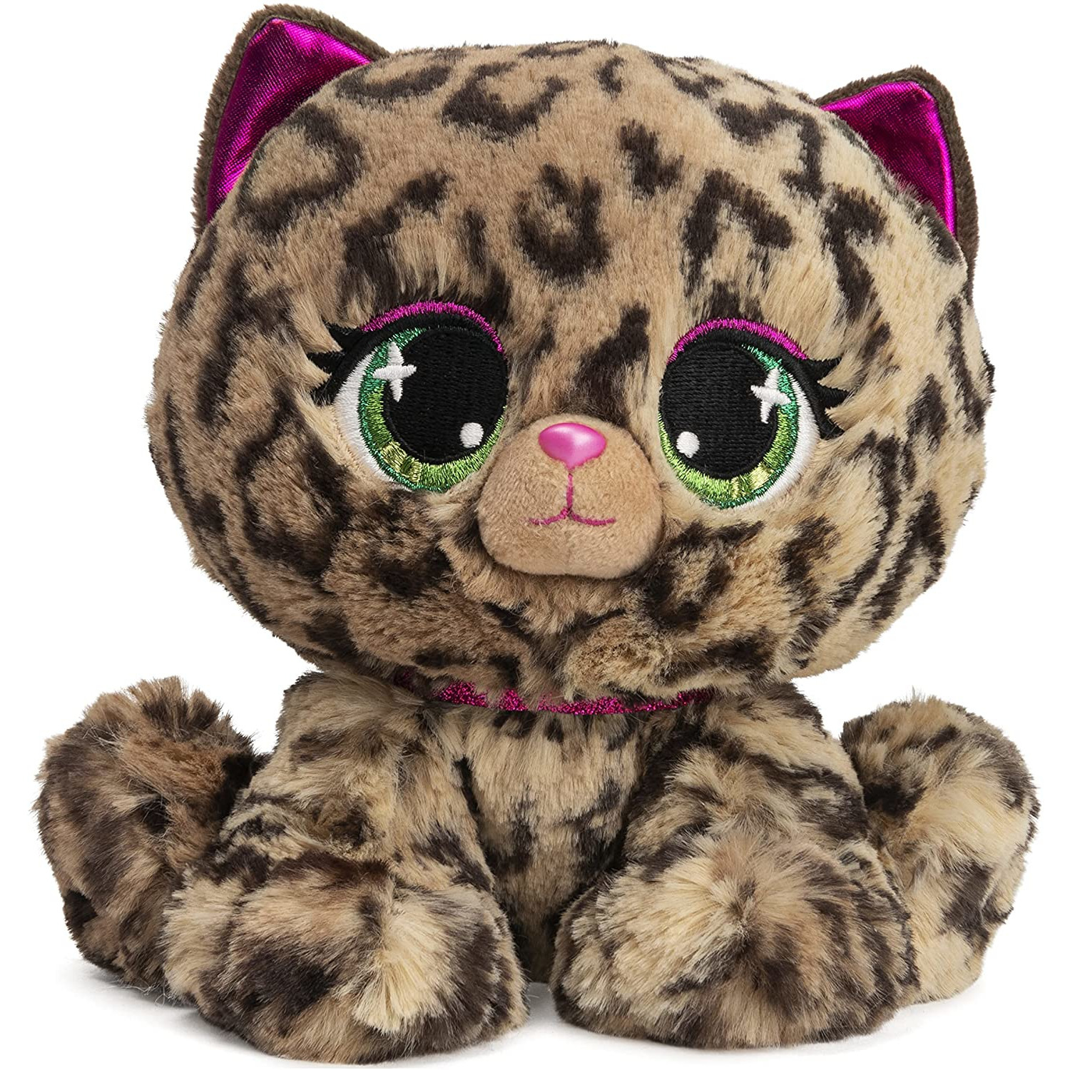 Pluche designer knuffel P-Lushes Pets luipaard 15 cm