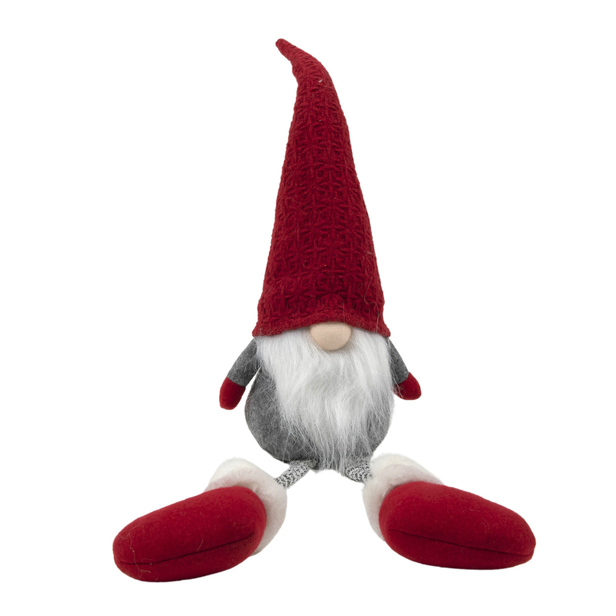 Pluche gnome-dwerg decoratie pop-knuffel met lange benen 57 cm