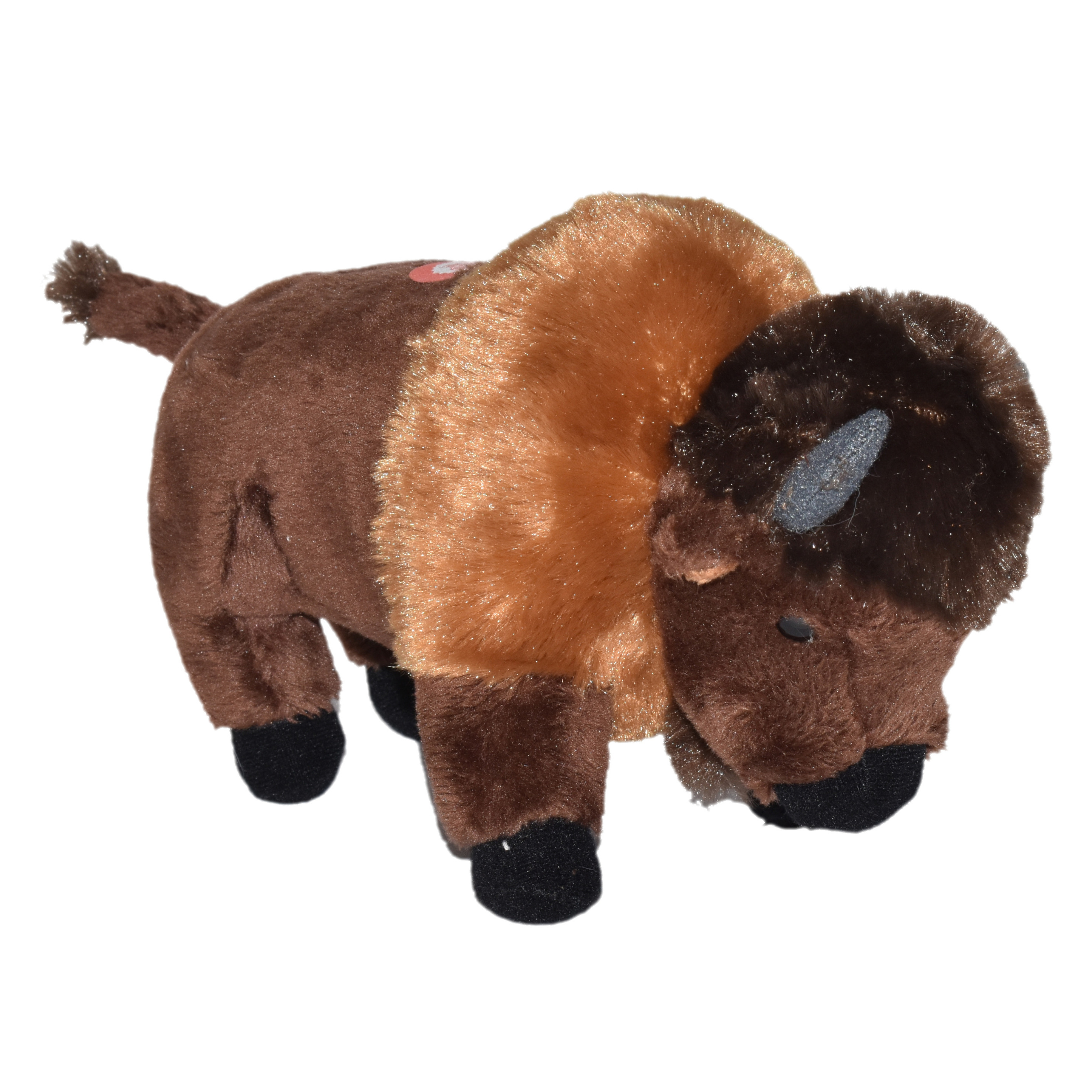 Pluche knuffel Bizon-buffel van 20 cm