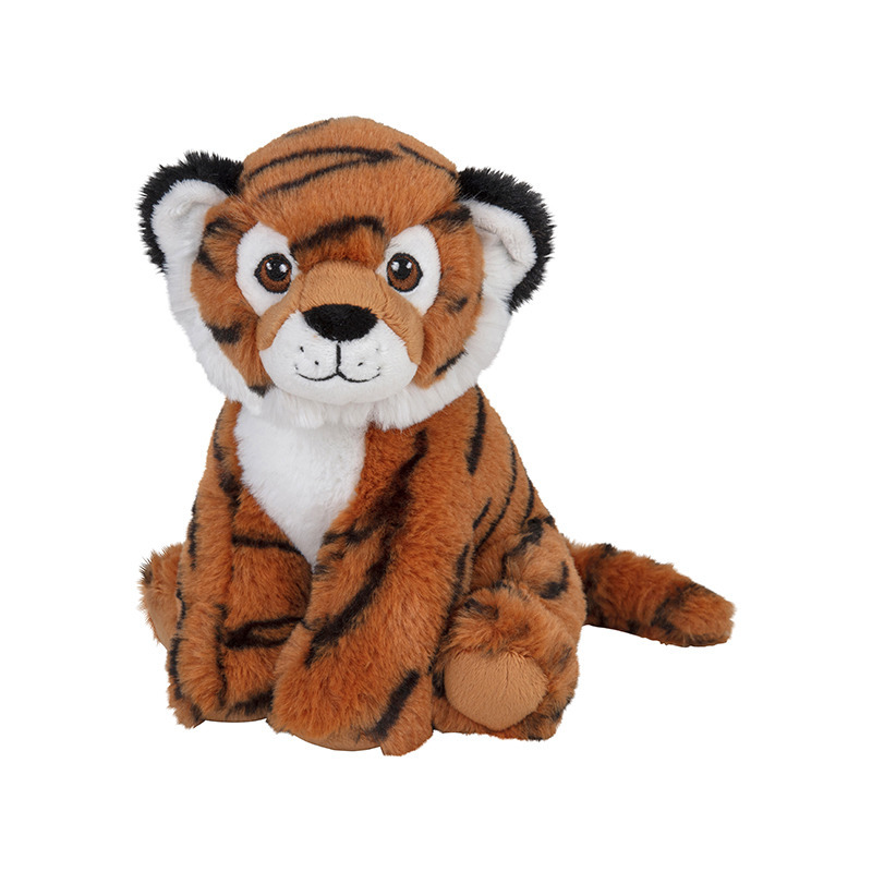 Pluche knuffel bruine tijger van 19 cm