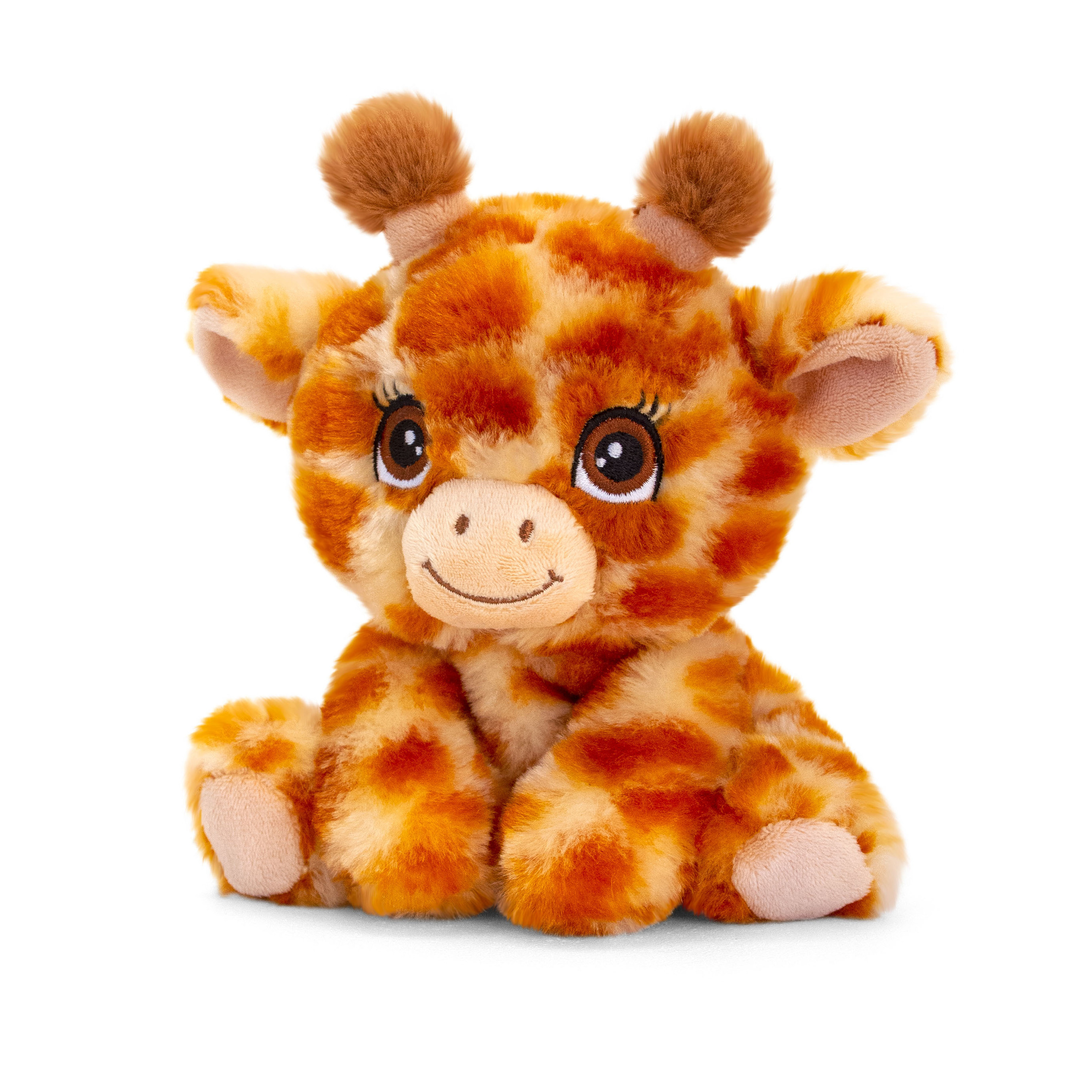 Pluche knuffel dier giraffe super zacht 16 cm