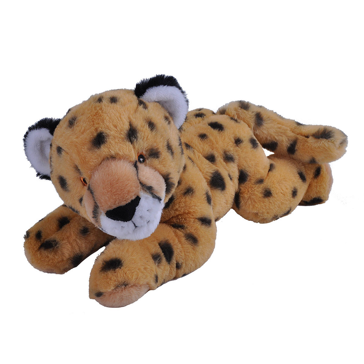 Pluche knuffel dieren Eco-kins jachtluipaard-cheetah van 30 cm