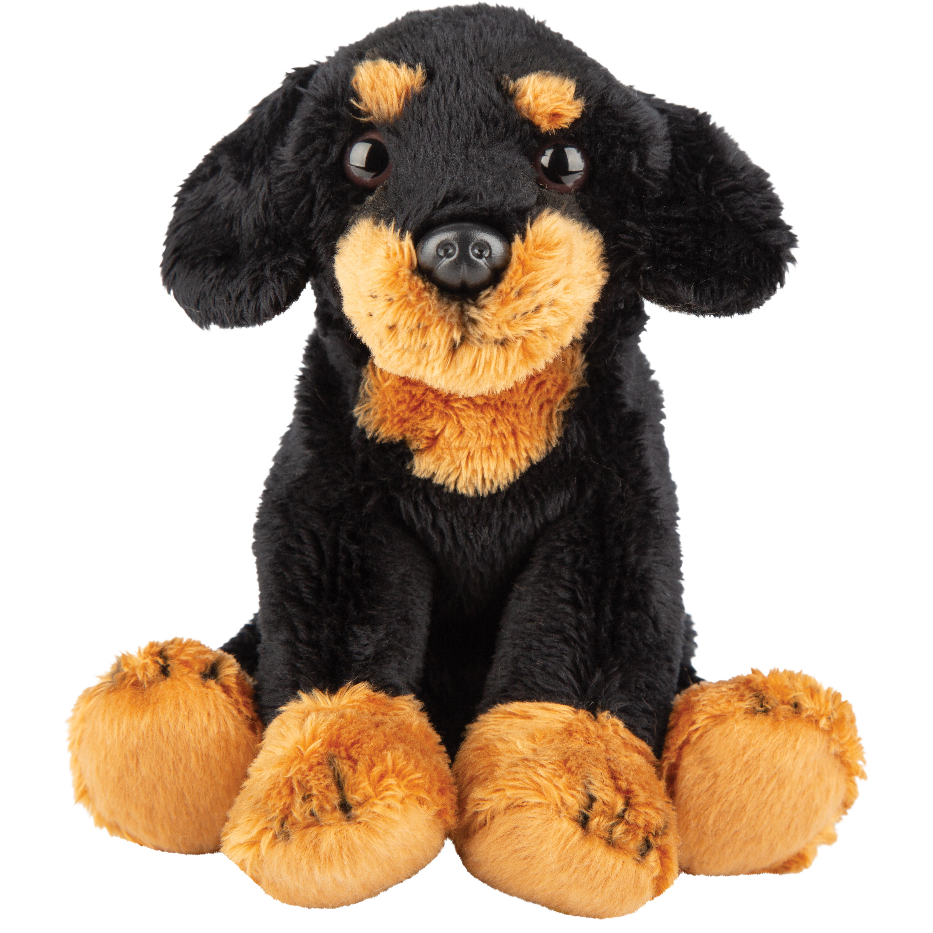 Pluche knuffel dieren Zwarte Tekkel hond 13 cm