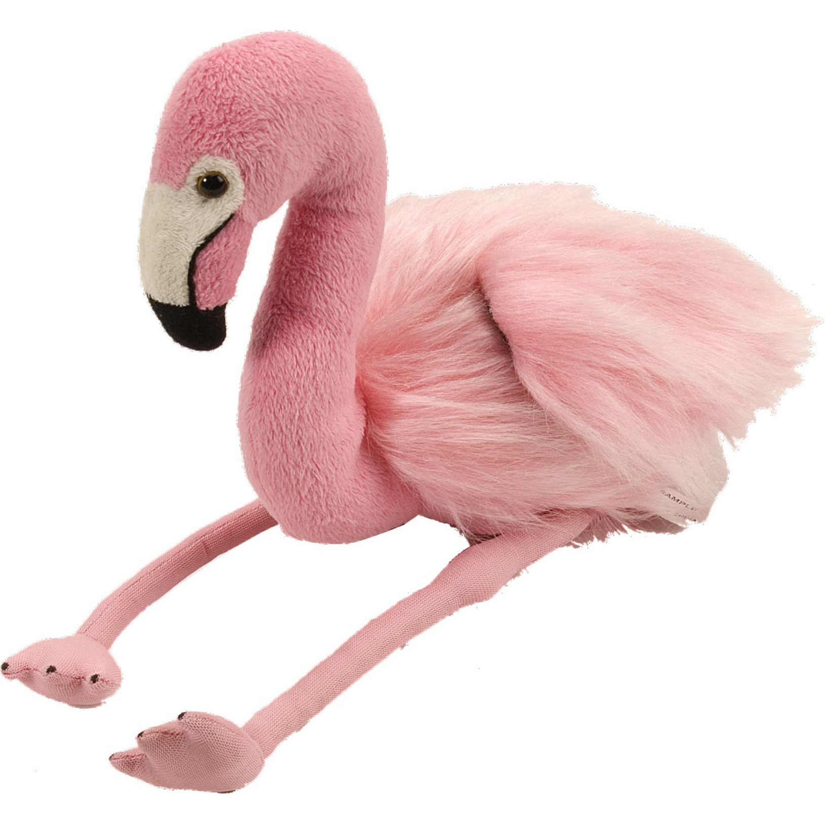 Pluche knuffel roze Flamingo van 20 cm