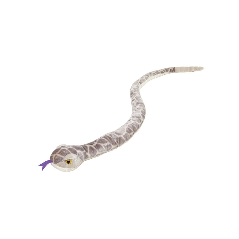 Pluche knuffel slang van 145 cm Amerikaanse ratelslang