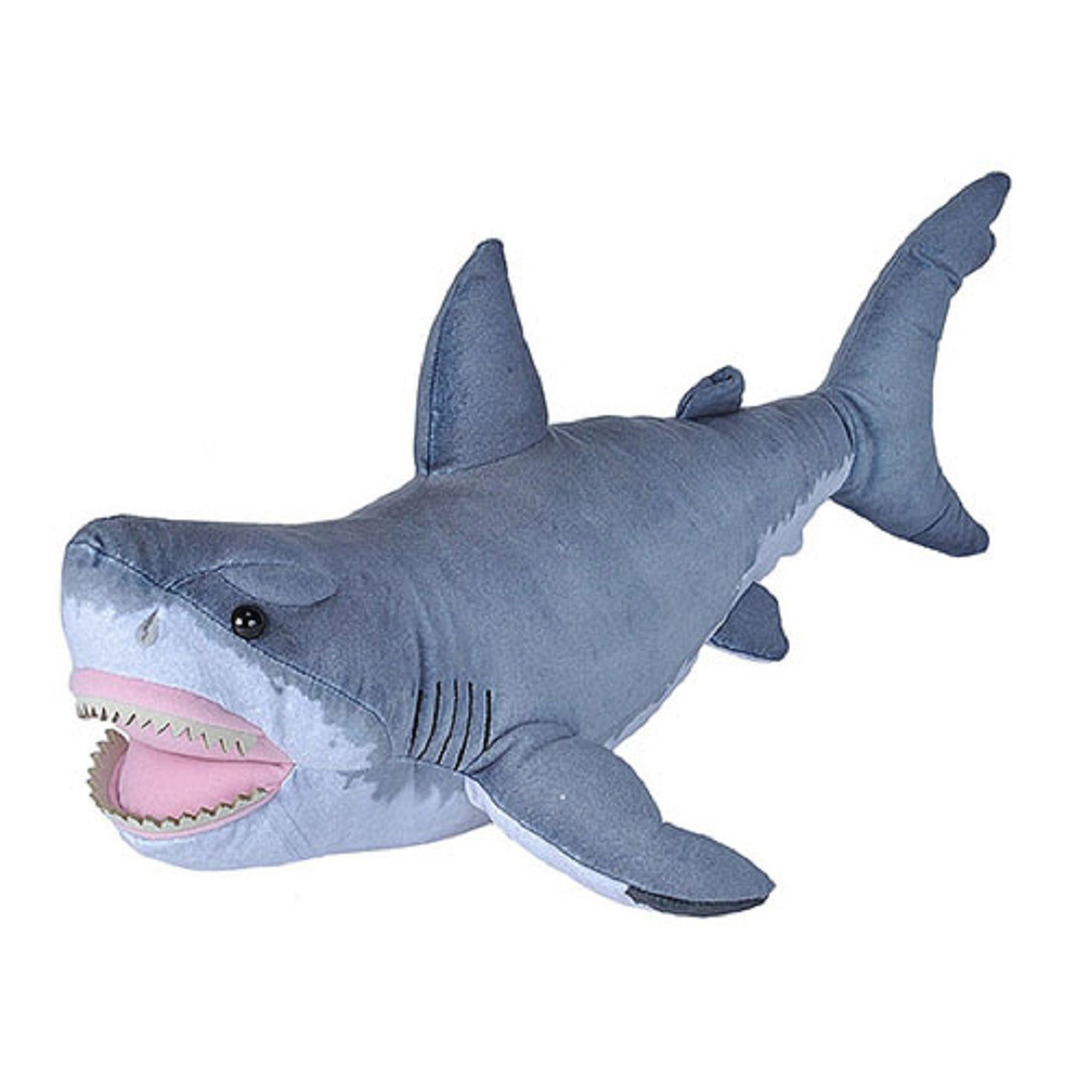 Pluche knuffel witte haai van 55 cm