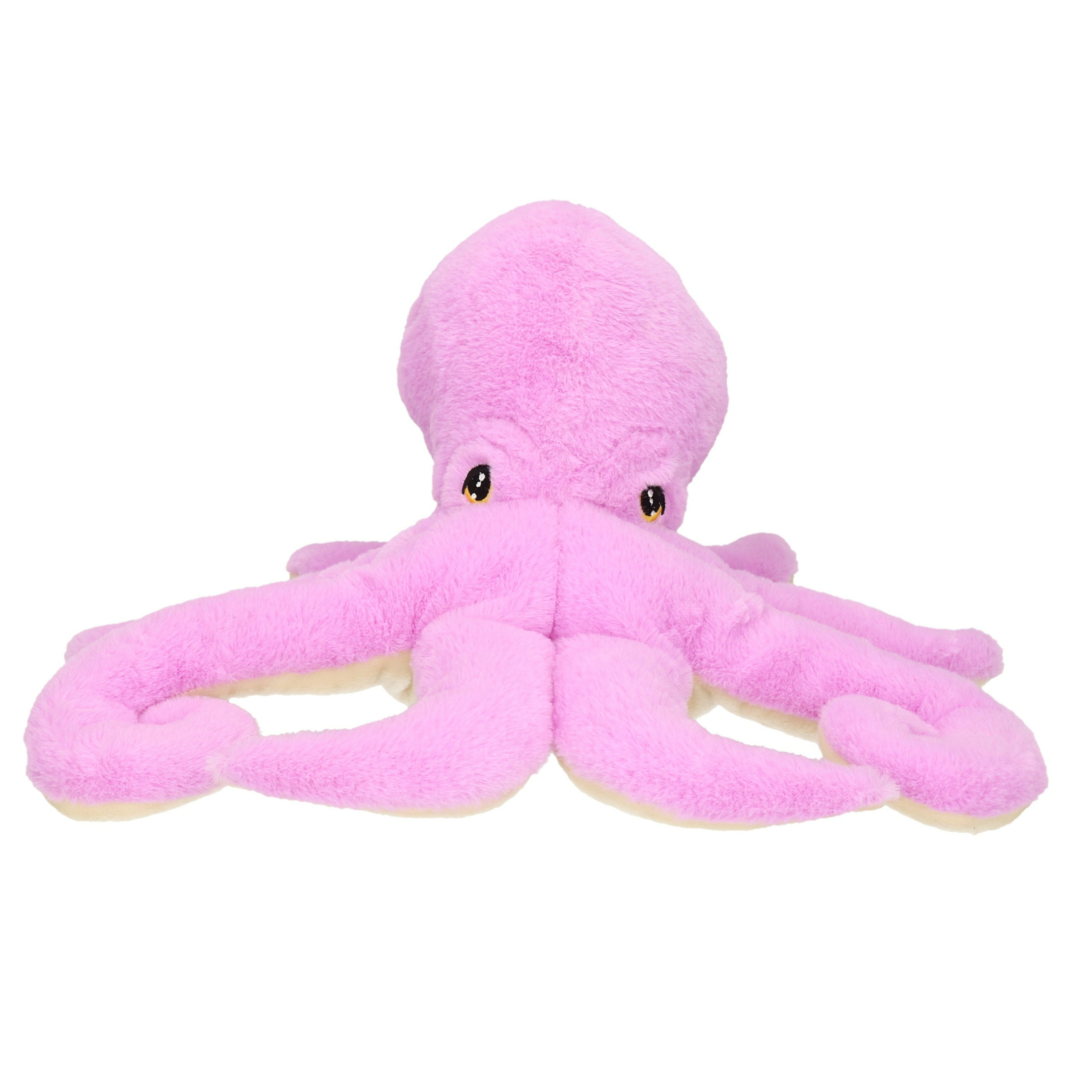 Pluche knuffel zeedieren Inktvis-octopus van 33 cm