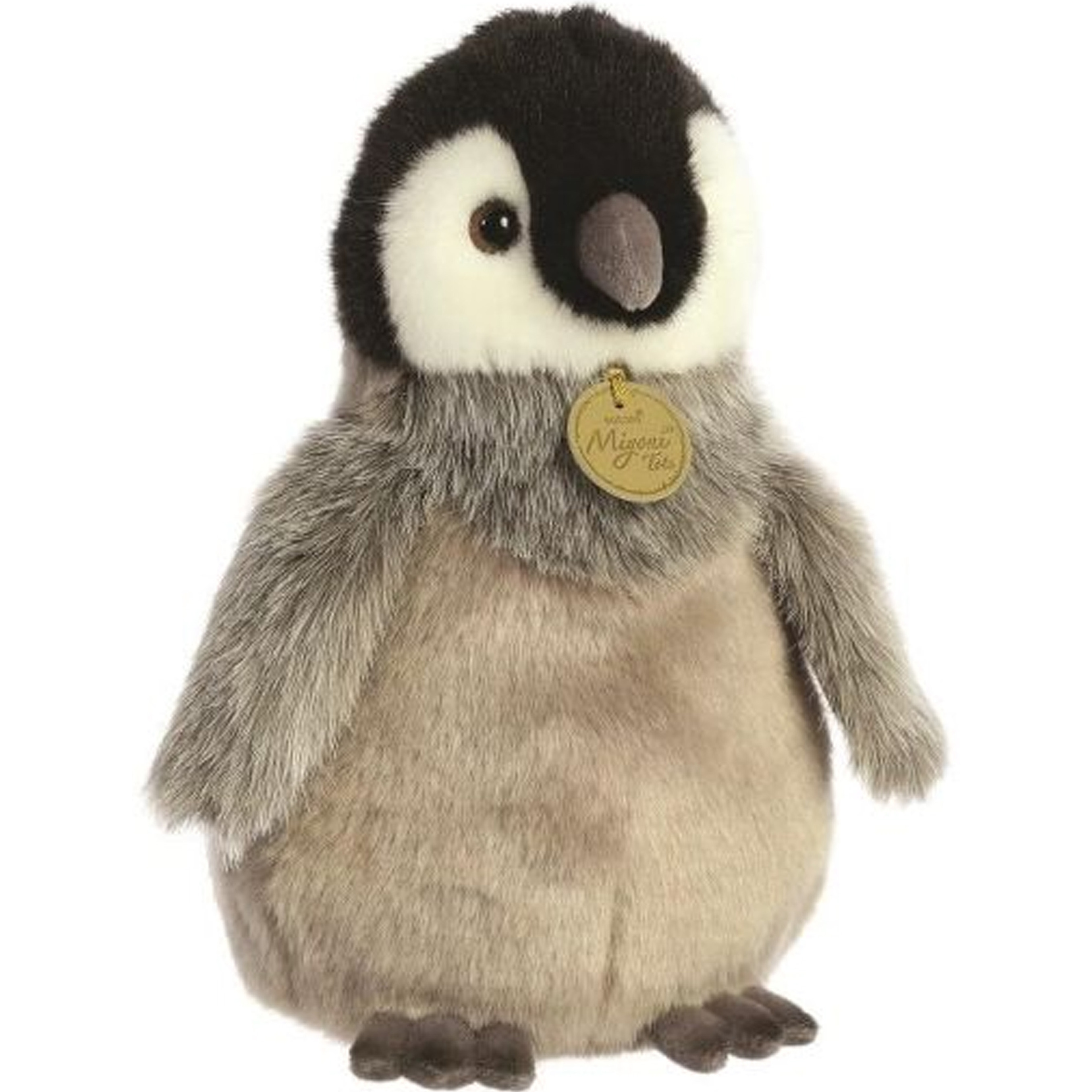 Pluche knuffeldier Pinguin kuiken grijs 23 cm Artic thema