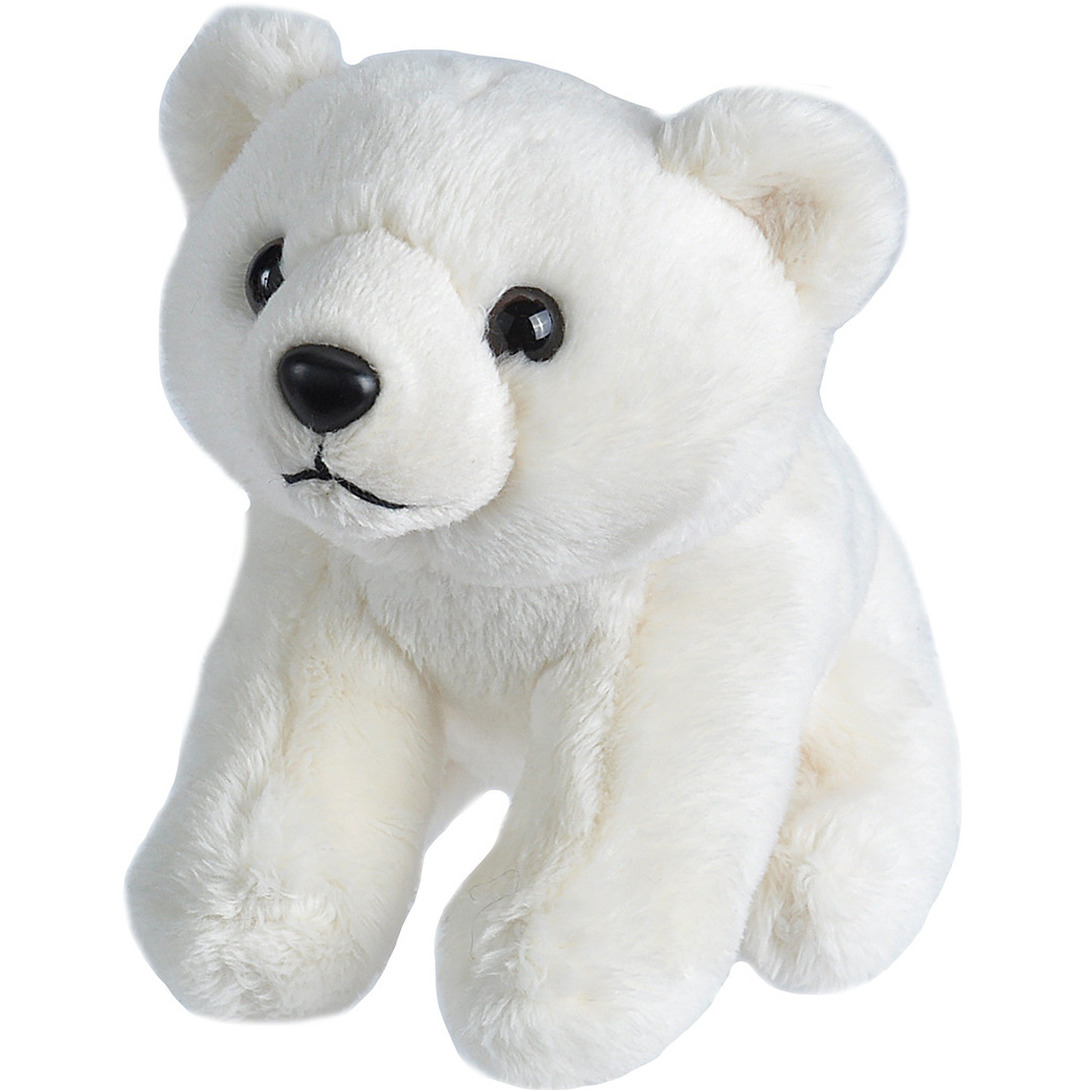 Pluche knuffeltje ijsbeer wit 15 cm