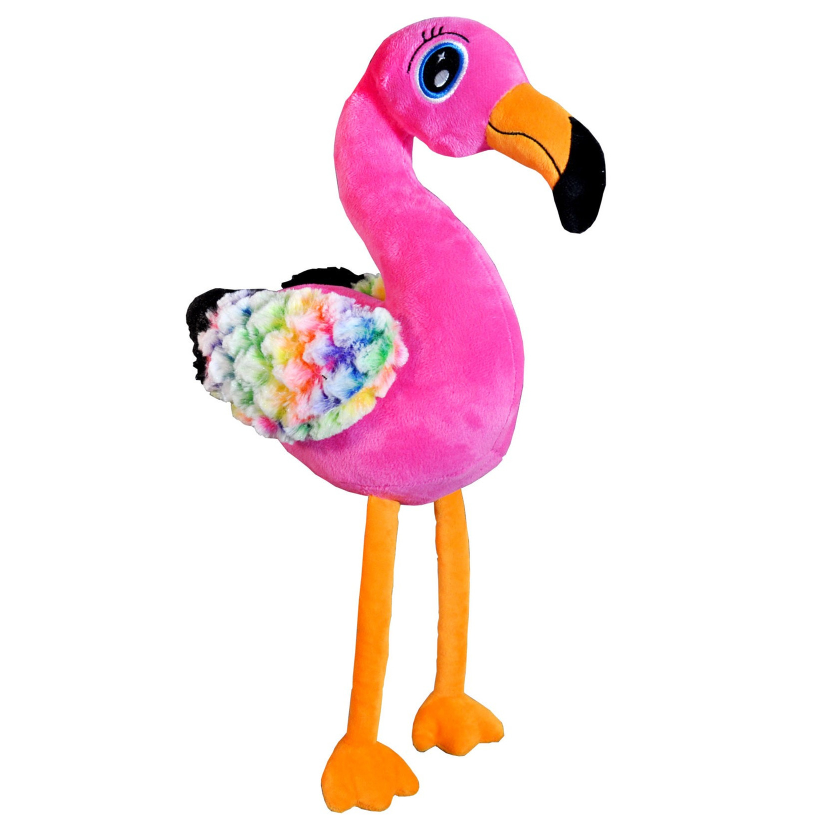 Pluche speelgoed knuffeldier Flamingo van 28 cm