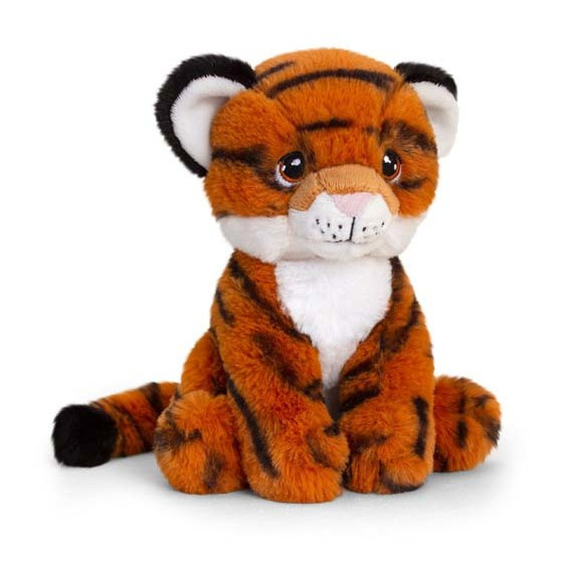 Pluche tijger knuffel van 18 cm