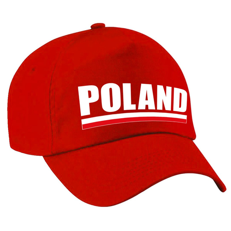 Poland supporter pet-cap Polen rood kids