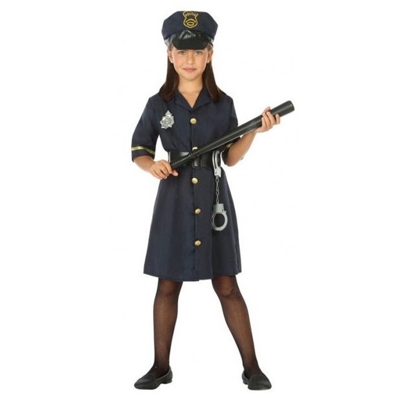 Politie agente verkleed jurk-jurkje voor meisjes