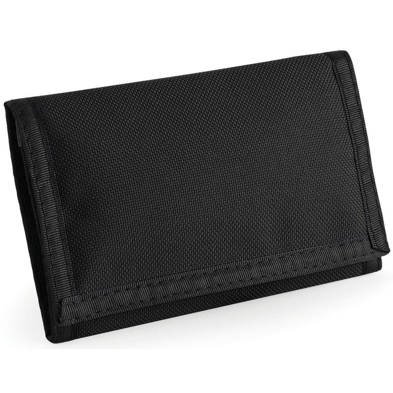 Portemonnee-portefeuille zwart 13 cm