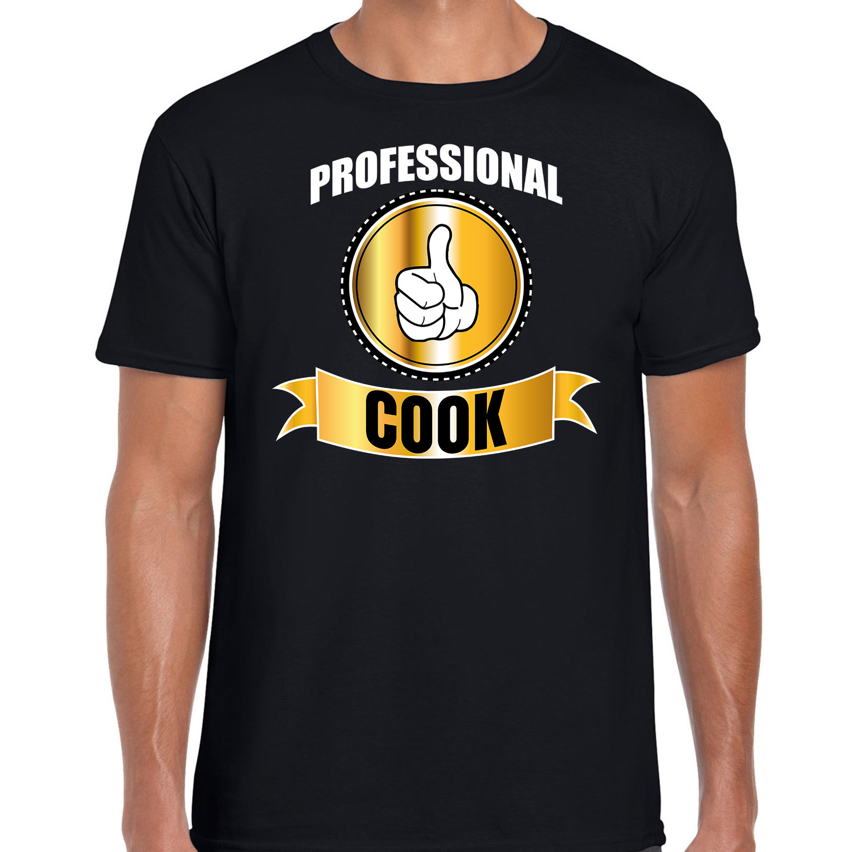 Professional cook-professionele kok t-shirt zwart heren Kok cadeau shirt
