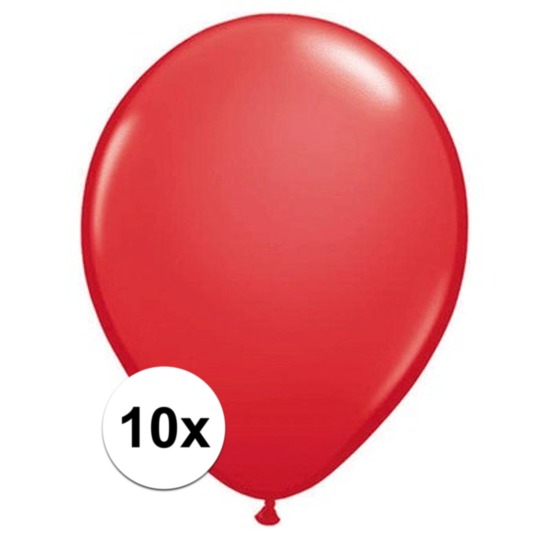 Qualatex rode ballonnen 10 stuks