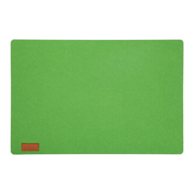 Rechthoekige placemat met ronde hoeken polyester groen 30 x 45 cm