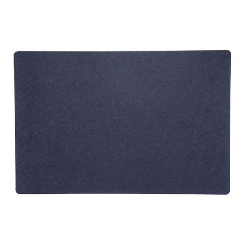 Rechthoekige placemat met ronde hoeken polyester navy blauw 30 x 45 cm