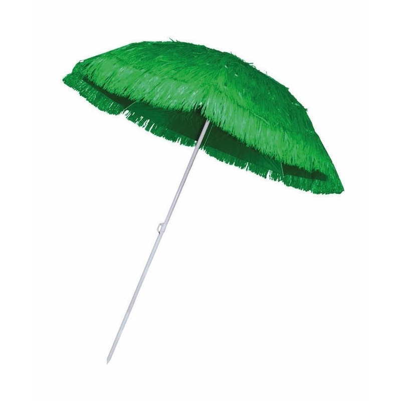 Rieten Hawaii parasols groen