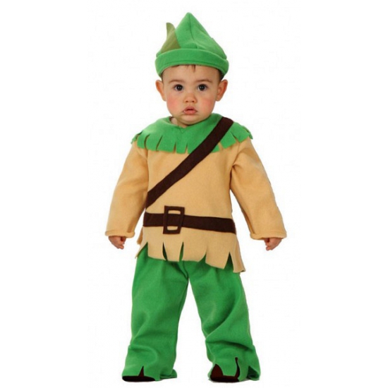 Robin Hood outfit voor een baby