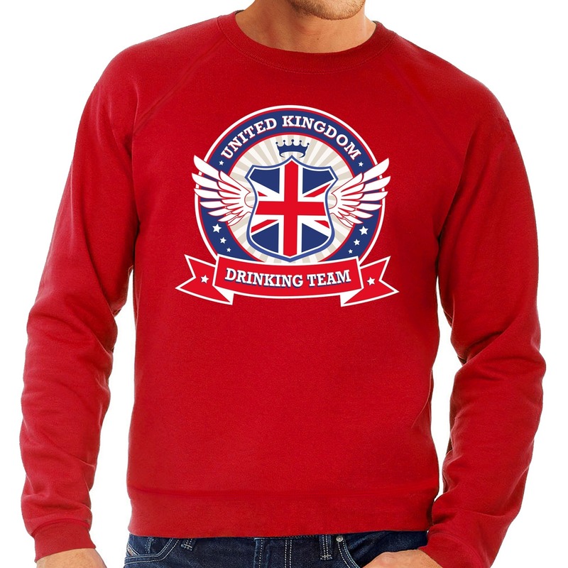 Rode Engeland drinking team sweater heren