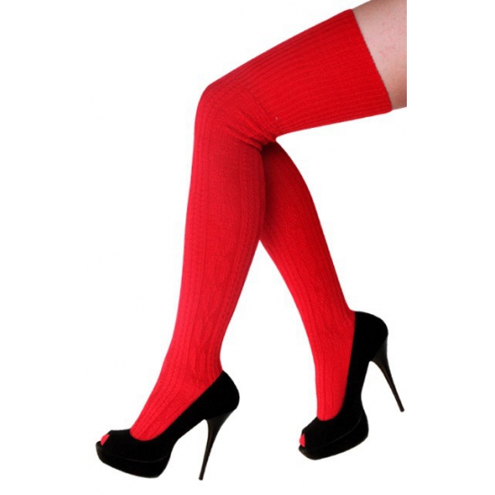Rode Heidi kousen voor vrouwen