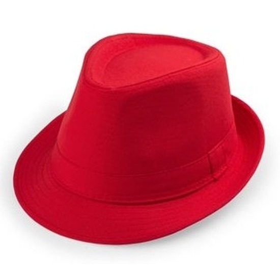 Rode trilby hoedjes voor volwassenen