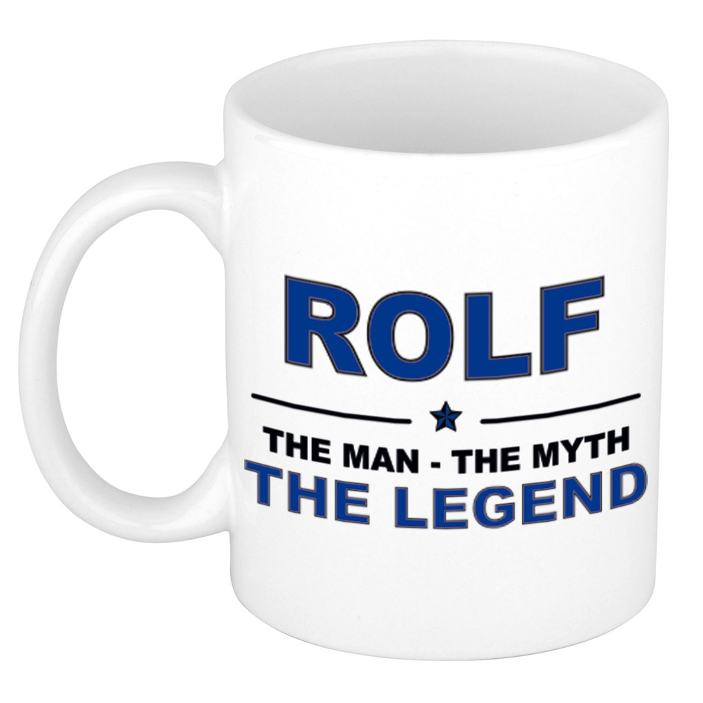 Rolf The man, The myth the legend verjaardagscadeau mok-beker keramiek 300 ml