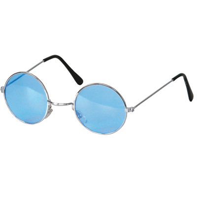Ronde Hippie bril blauw