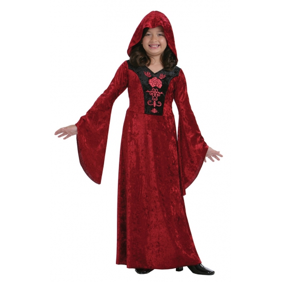 Rood gothic jurkje voor meisjes