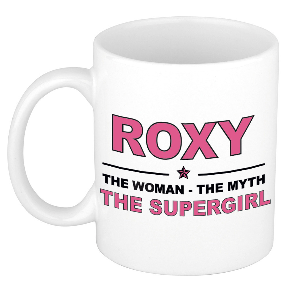 Roxy The woman, The myth the supergirl verjaardagscadeau mok-beker keramiek 300 ml