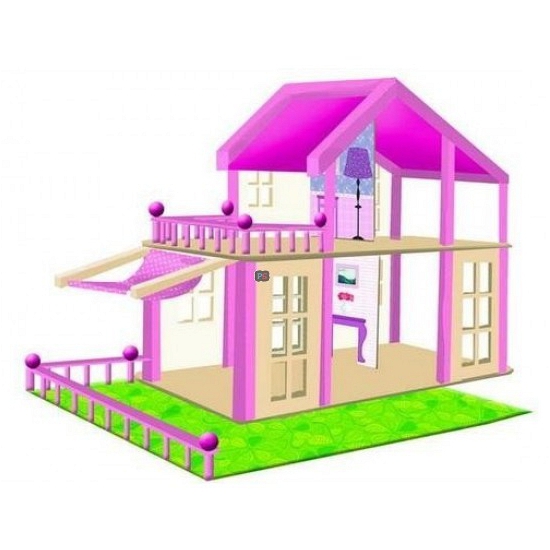 Roze poppenhuis Britta van hout
