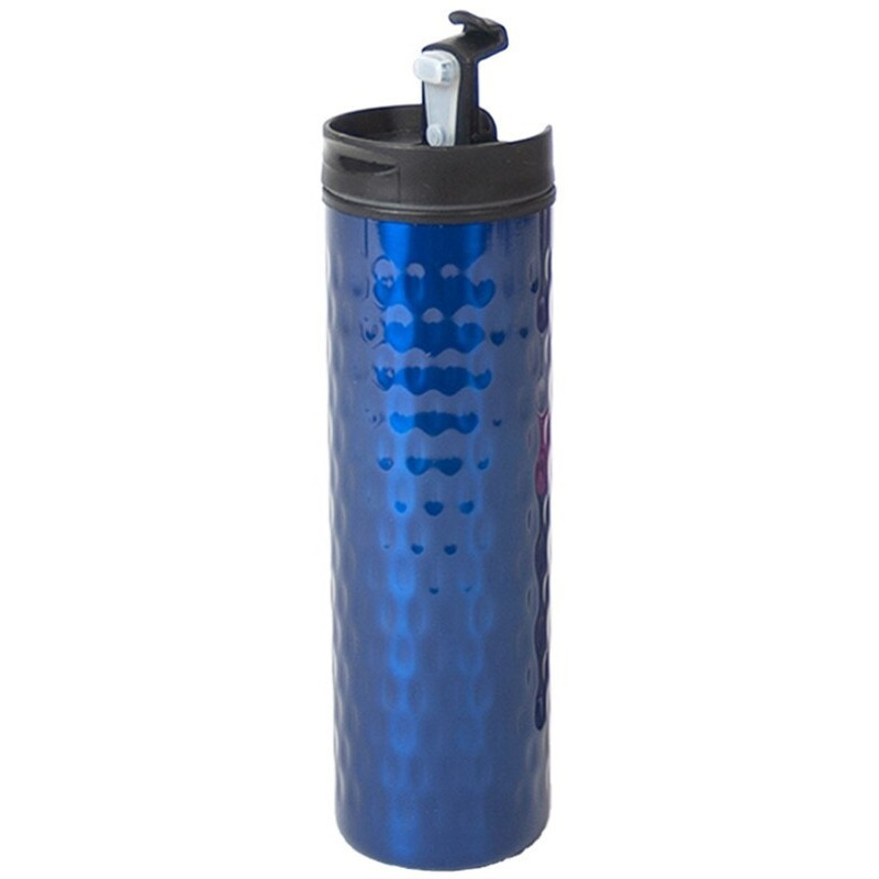 RVS thermosfles-isoleerfles blauw 400 ml