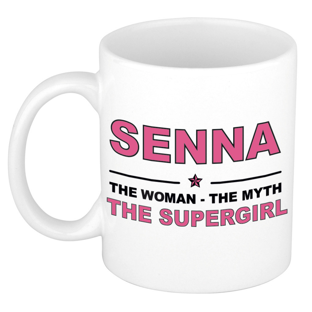 Senna The woman, The myth the supergirl verjaardagscadeau mok-beker keramiek 300 ml
