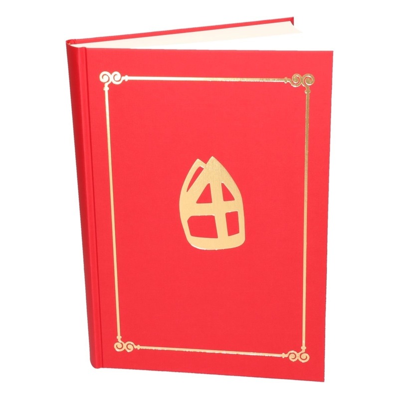 Sinterklaas verkleedaccessoire Boek van Sinterklaas rood