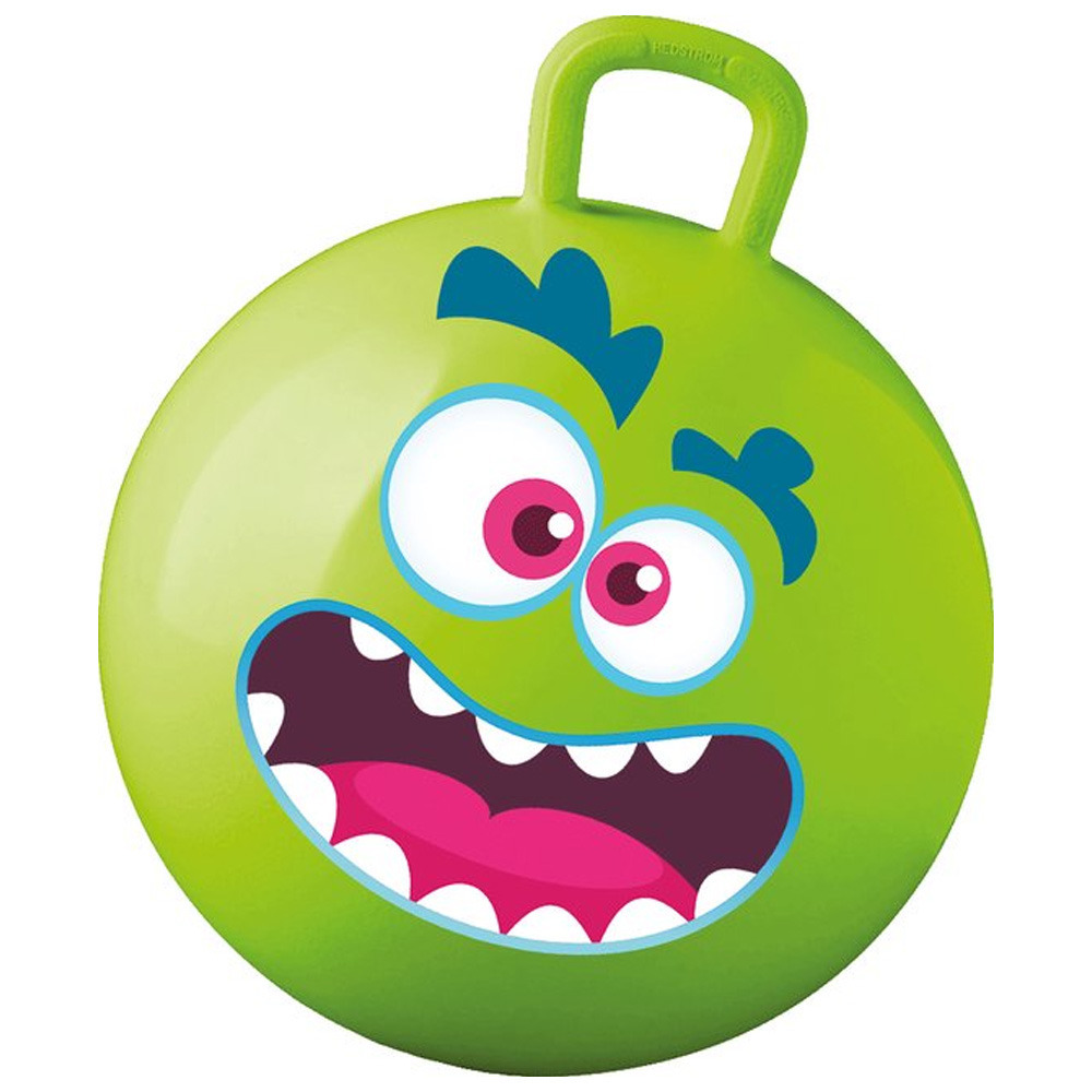 Skippybal met smiley groen 50 cm buitenspeelgoed voor kinderen