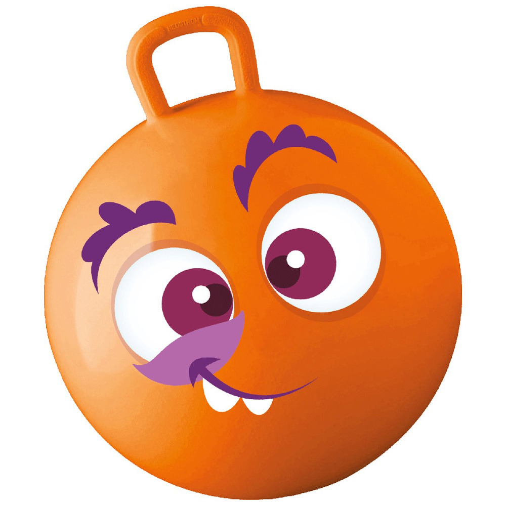 Skippybal met smiley oranje 50 cm buitenspeelgoed voor kinderen