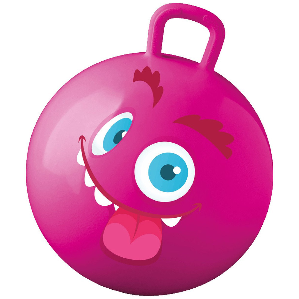 Skippybal met smiley roze 50 cm buitenspeelgoed voor kinderen