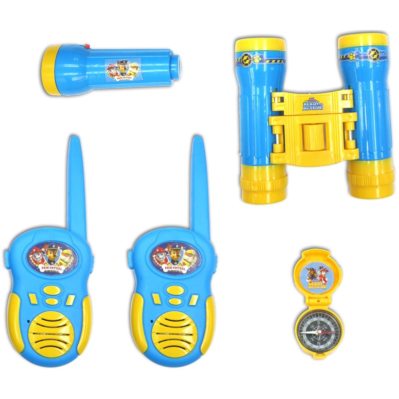 Speelgoed Paw Patrol ontdekking-avontuur set voor kinderen walkie talkies-kompas-zaklamp-verrekijker