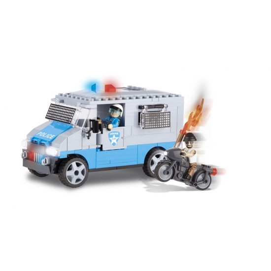 Speelgoed politieauto bouwstenen set
