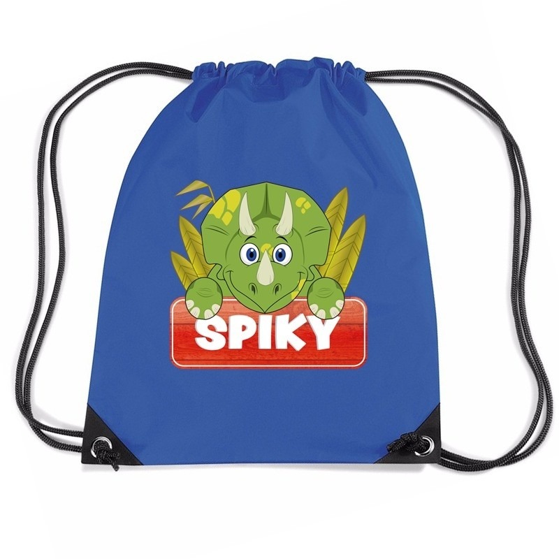 Spiky de dinosaurus rugtas-gymtas blauw voor kinderen