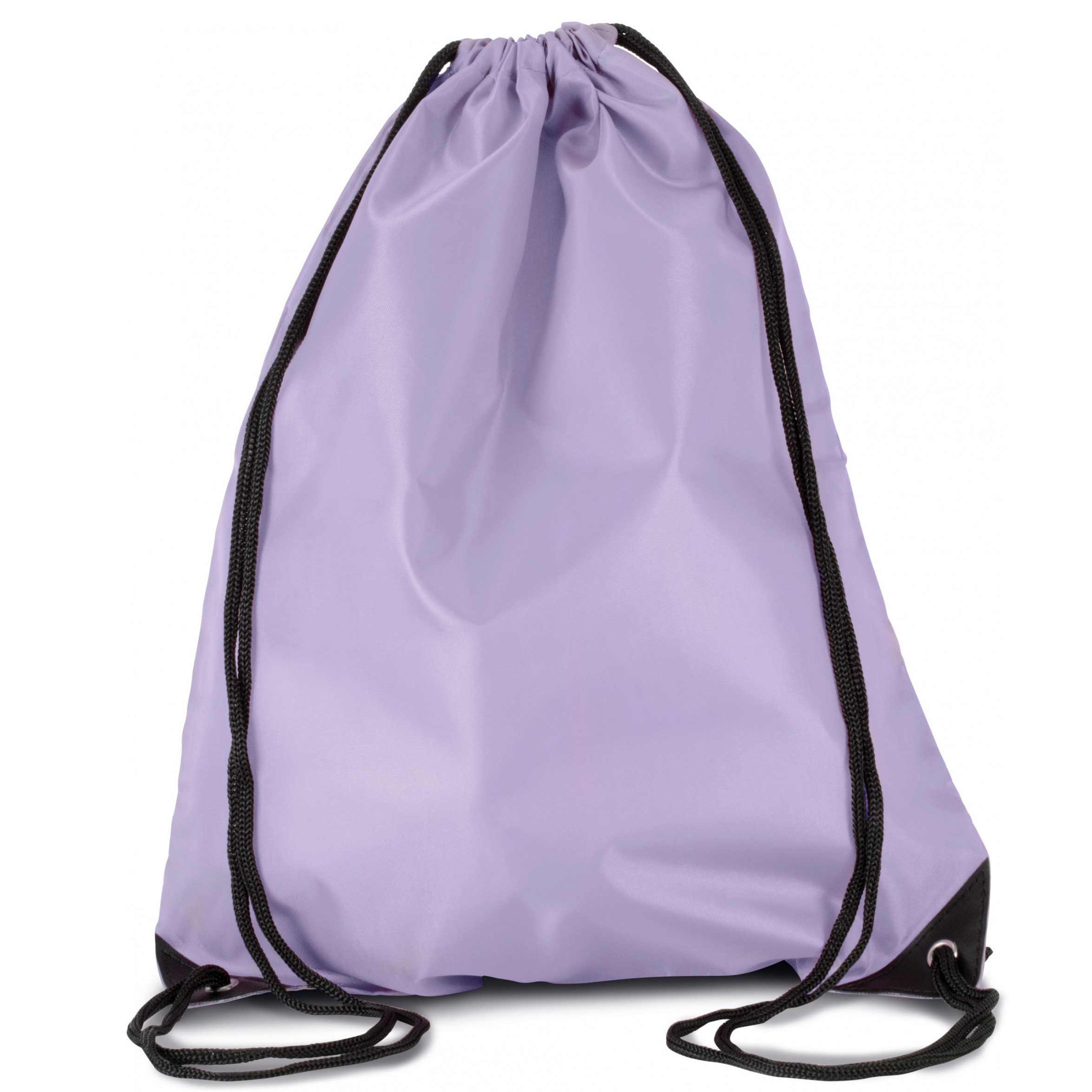 Sport gymtas-draagtas lila paars met rijgkoord 34 x 44 cm van polyester