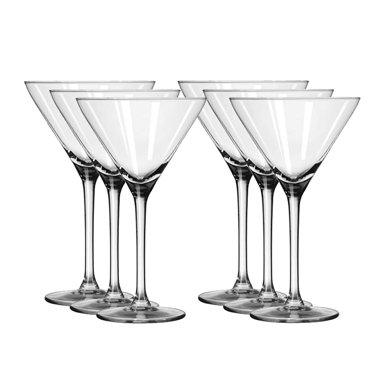 Stevige cocktail-martini glazen 20 cl 6x stuks